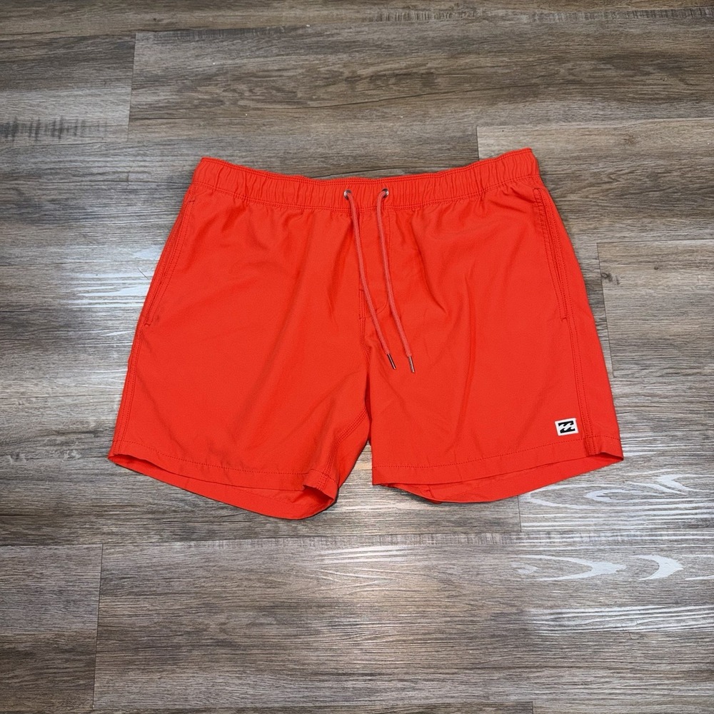 Billabong All Day LayBack Shorts Mens Extra Large Board Swimwear Red Hot